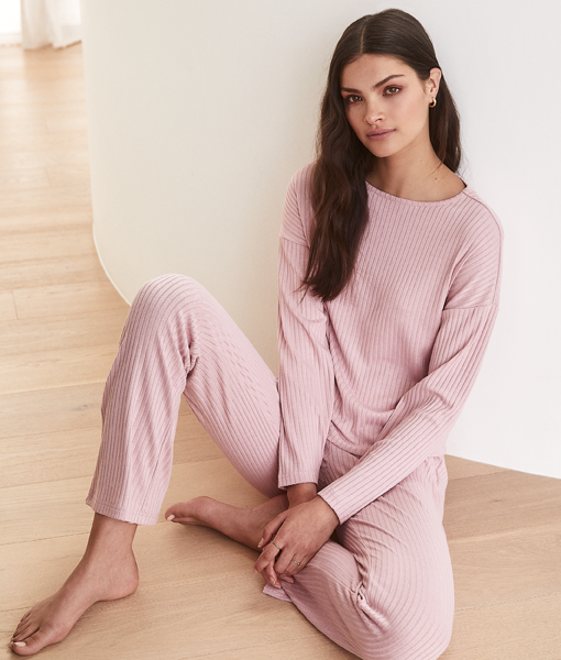 Silk Pyjama With Contrast Piping