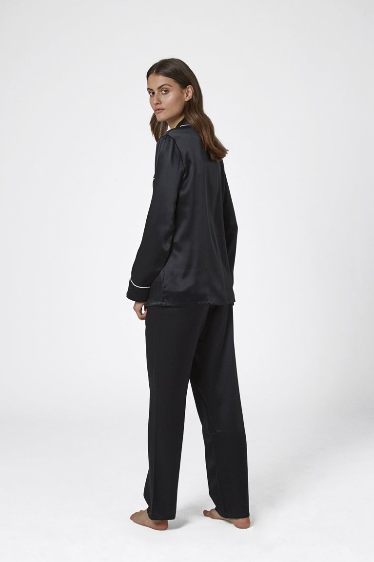 Silk Pyjama Set by Ginia, Womens Luxury Sleepwear - Aruke