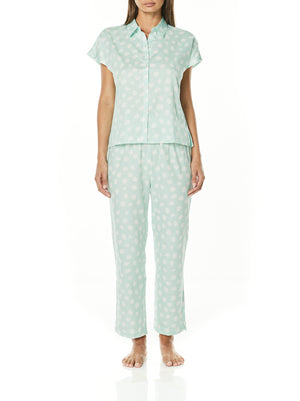Cotton Pyjama Set - Mint - Aruke